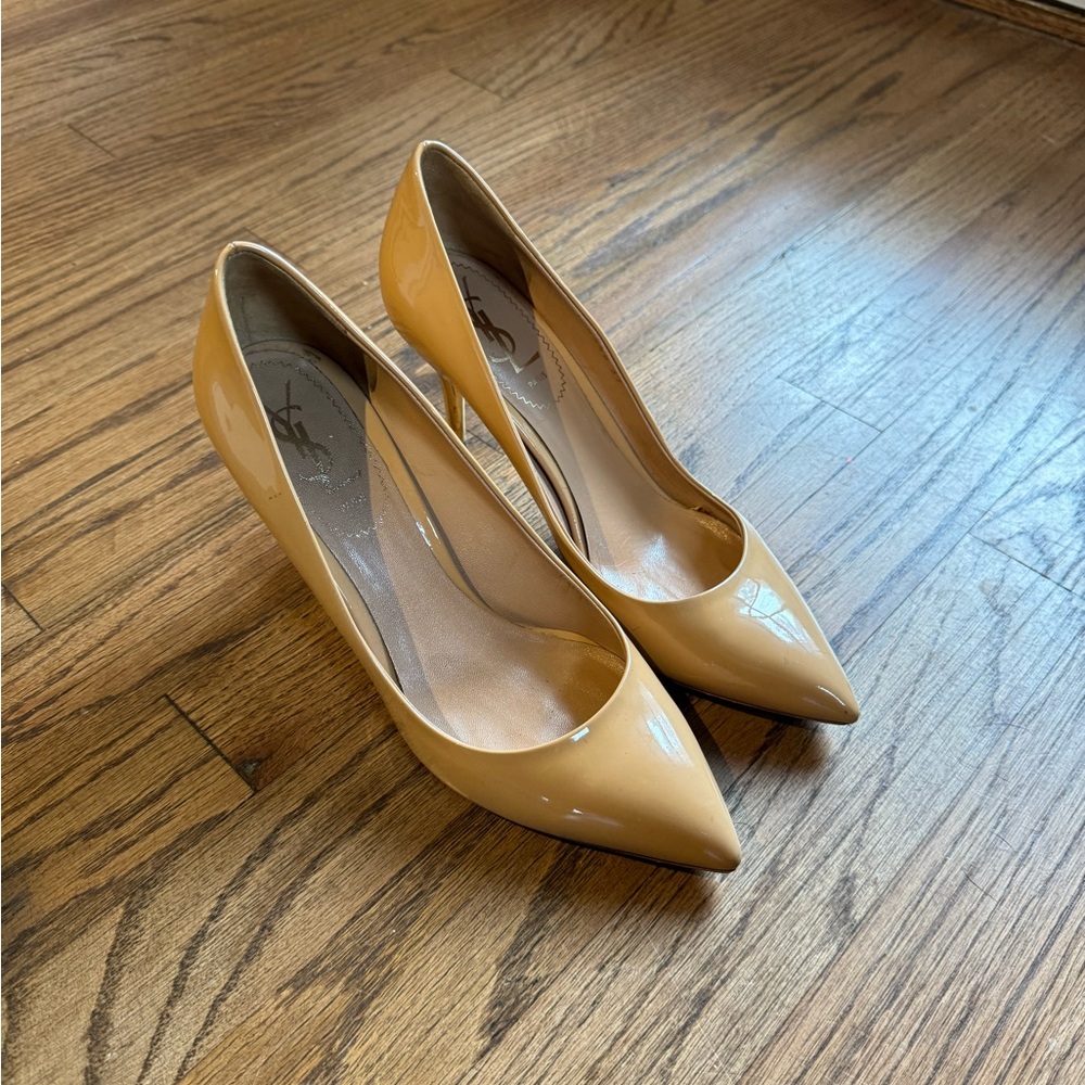 YSL Tan Pumps